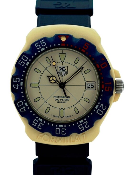 Tag Heuer 35mm Men\'s Formula 1 White/ Blue Swiss Quartz F1 Watch! Ref: 387.513! main image 4